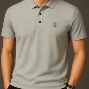 Jackard Cotton T-shirt - Ash